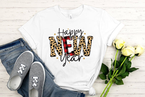 Happy New Year PNG Sublimation Design Sublimation CraftLabSVG 