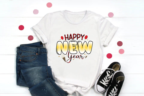 Happy New Year PNG Sublimation Sublimation CraftLabSVG 