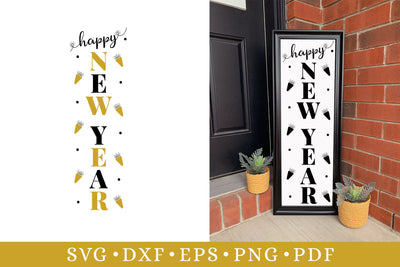 Happy New Year Porch Sign SVG Design SVG CraftLabSVG 