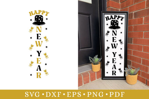 Happy New Year Porch Sign SVG SVG CraftLabSVG 