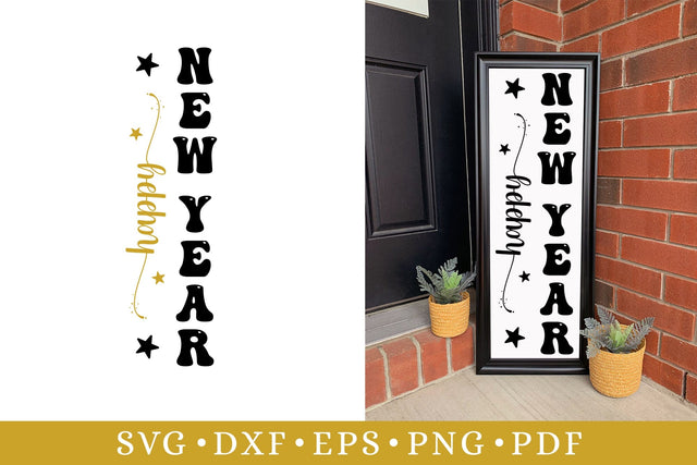 Happy New Year - Porch Sign SVG SVG CraftLabSVG 