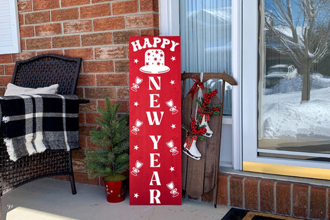 Happy New Year Porch Sign SVG SVG CraftLabSVG 