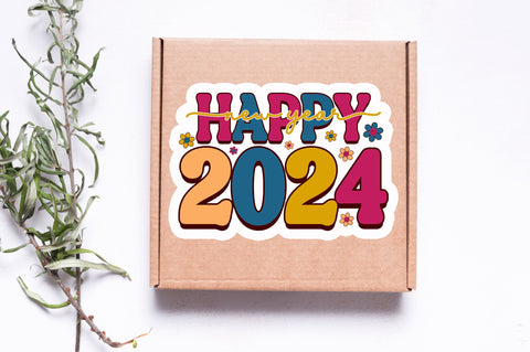 Happy new year Sticker Design Sublimation Regulrcrative 