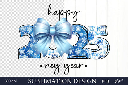 Happy New Year Sublimation. 2025 PNG Sublimation Olga Terlyanskaya 