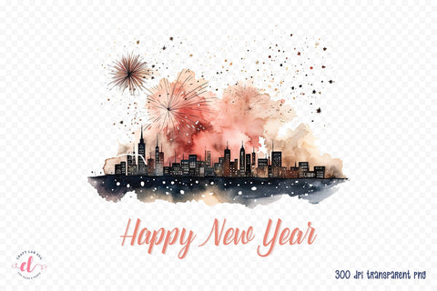 Happy New Year Sublimation Design Sublimation CraftLabSVG 