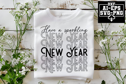 Happy New Year Svg Bundle Cut Files Creative Art SVG CraftlabSvg55 