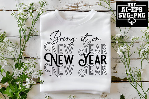 Happy New Year Svg Bundle Cut Files Creative Art SVG CraftlabSvg55 