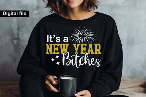 Happy New Year svg Bundle, New year t shirt svg, Funny New year cut files, New year gift shirt, New Years Party, Cosy Season svg SVG Isabella Machell 