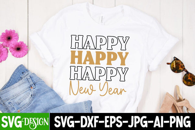 Happy New Year SVG Cut File ,Happy New Year SVG Design, Happy New Year Quotes, New Year 2024 SVG Cut File, 2024 New Year SVG bundle,New Year SVG Design 2024 SVG BlackCatsMedia 