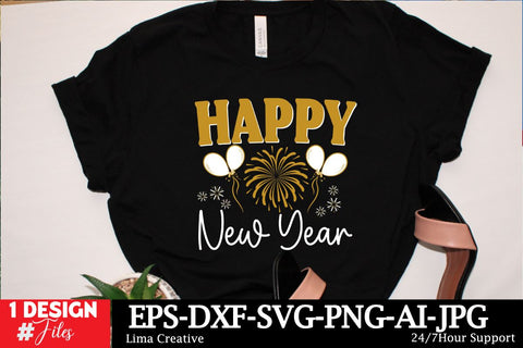 Happy New Year SVG Cut File ,New Year Sublimation, Happy New Year SVG Design,New Year Sublimation PNG SVG Insomnia Std 