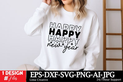 Happy New Year SVG Cut File, New Year SVG Qutes, New Year Sublimation,New Year Sublimation Qutes,Happy New Year 2025 SVG Insomnia Std 