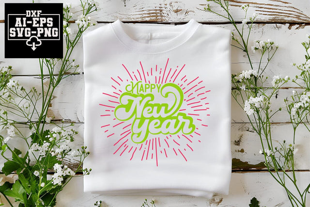 Happy New Year Svg Cut Files Creative Art SVG CraftlabSvg55 
