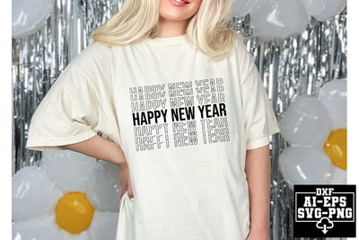 Happy New Year Svg Cut Files Creative Art SVG CraftlabSvg55 