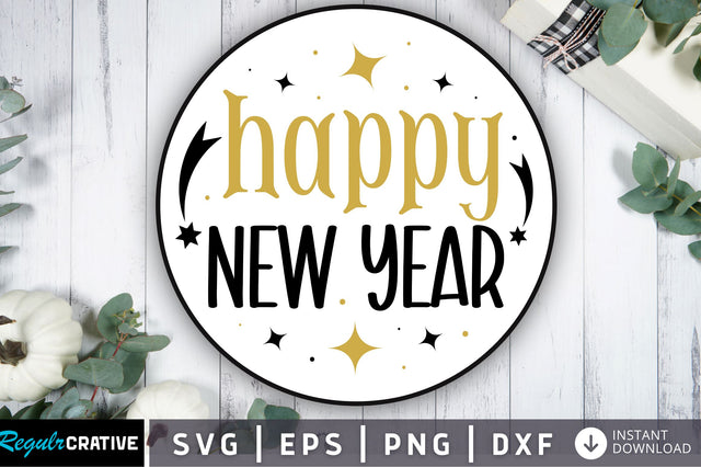 Happy new year svg design SVG Regulrcrative 