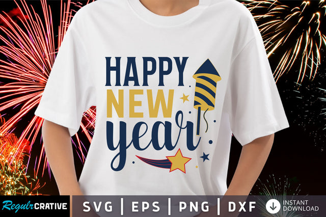 Happy new year svg design SVG Regulrcrative 