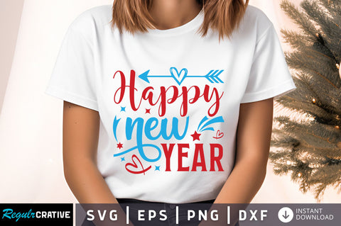 Happy new year svg design SVG Regulrcrative 