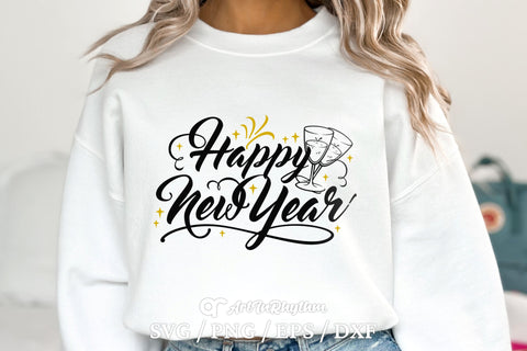 Happy New Year Svg, New Year Svg, New Year End Svg, New Year Clipart, New Year Svg Cut File SVG Artinrhythm shop 