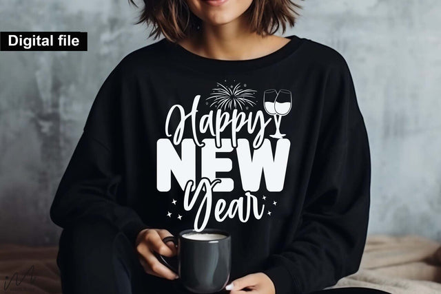 Happy New Year svg, New year t shirt svg, Funny New year cut files, New year gift shirt svg, New Years Party, Cosy Season svg SVG Isabella Machell 