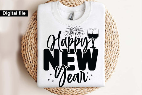 Happy New Year svg, New year t shirt svg, Funny New year cut files, New year gift shirt svg, New Years Party, Cosy Season svg SVG Isabella Machell 