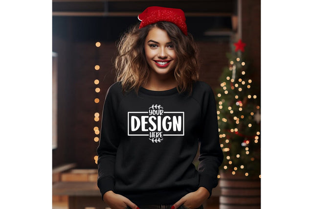 Happy New Year Sweatshirt Mockup Mock Up Photo Craftlabsvg24 