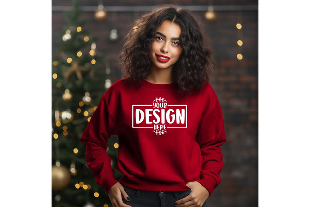 Happy New Year Sweatshirt Mockup Mock Up Photo Craftlabsvg24 