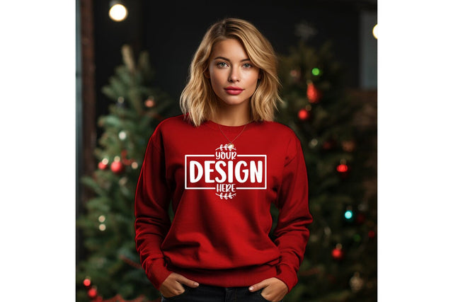 Happy New Year Sweatshirt Mockup Mock Up Photo Craftlabsvg24 