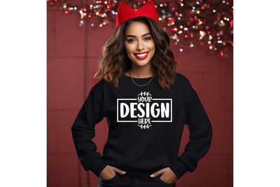 Happy New Year Sweatshirt Mockup Mock Up Photo Craftlabsvg24 