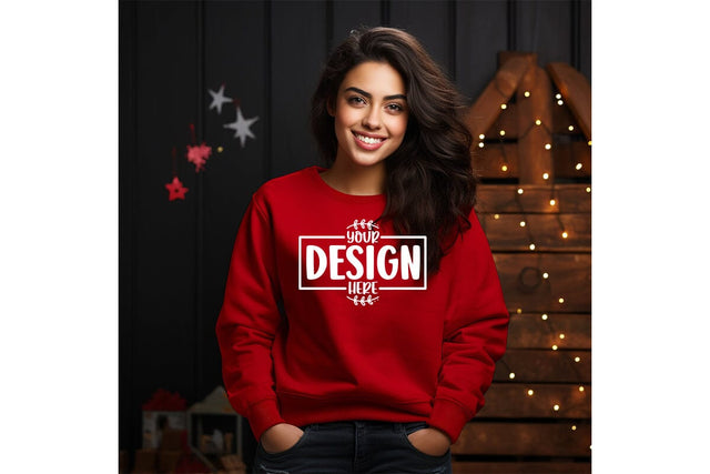 Happy New Year Sweatshirt Mockup Mock Up Photo Craftlabsvg24 