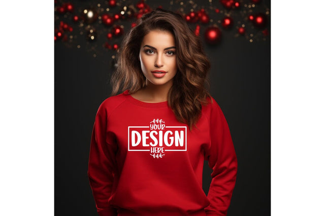 Happy New Year Sweatshirt Mockup Mock Up Photo Craftlabsvg24 