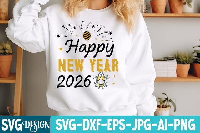Happy New Year Y’all 2026 SVG Design,Happy New Year Y’all 2026 Subliamtion Design,Year SVG Design, New Year 2026 SVG Cut File, 2026 New Year SVG bundle,New Year SVG Design 2026 SVG BlackCatsMedia 