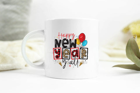 Happy New Year Y'all PNG Sublimation Sublimation CraftLabSVG 