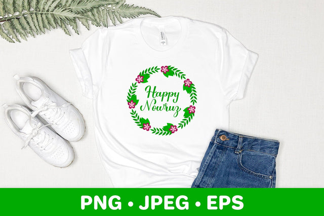 Happy Nowruz sublimation design. Muslim spring holiday Sublimation LaBelezoka 