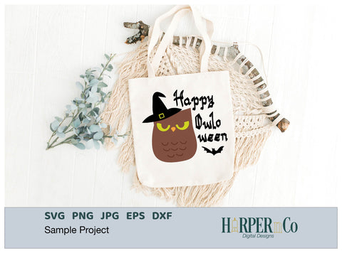 Happy OWLoween SVG PNG Cut EPS File SVG HarperNCo 