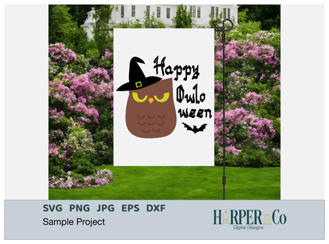 Happy OWLoween SVG PNG Cut EPS File SVG HarperNCo 