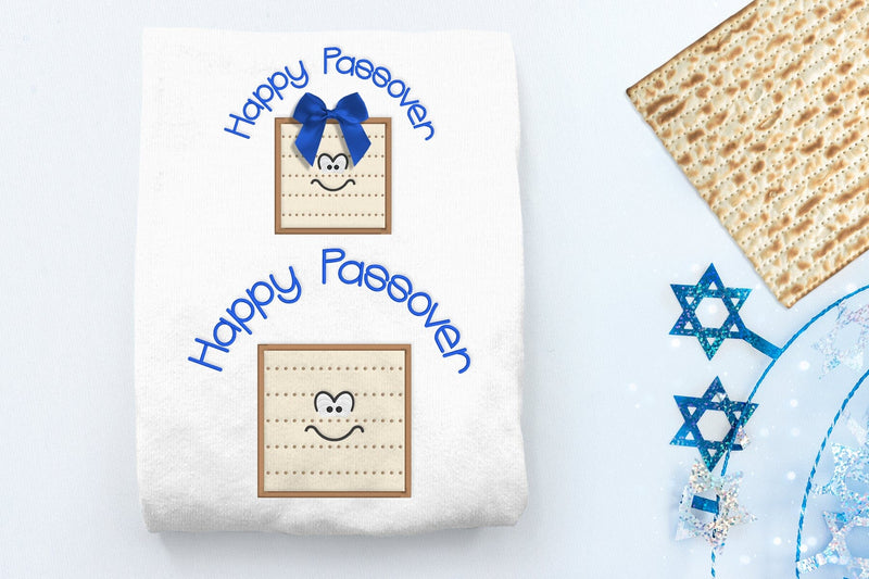 Happy Passover Matzo Applique Embroidery Embroidery/Applique DESIGNS Designed by Geeks 