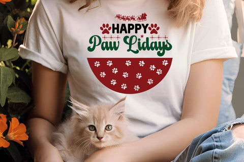 happy paw lidays SVG Angelina750 