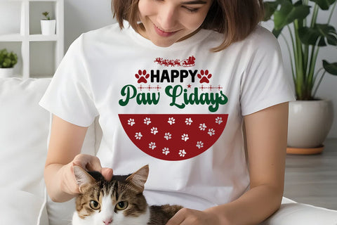 happy paw lidays SVG Angelina750 