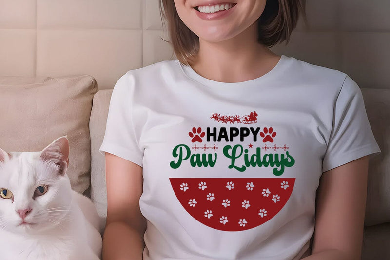 happy paw lidays SVG Angelina750 