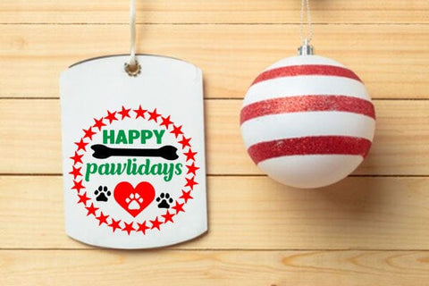 Happy pawlidays SVG Angelina750 