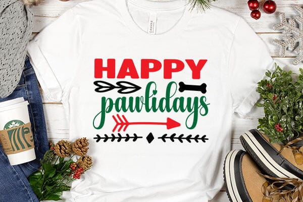 Happy pawlidays SVG Angelina750 