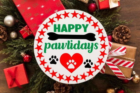 Happy pawlidays SVG Angelina750 