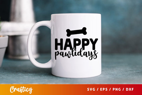 Happy pawlidays SVG Design SVG Designangry 