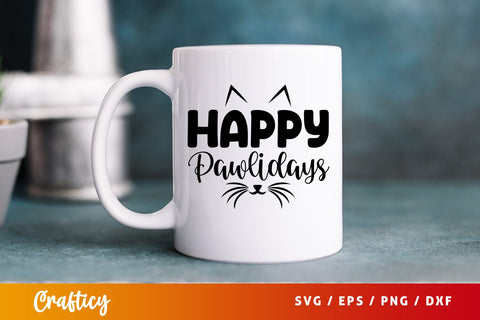 Happy pawlidays SVG Design SVG Designangry 