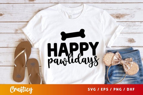 Happy pawlidays SVG Design SVG Designangry 