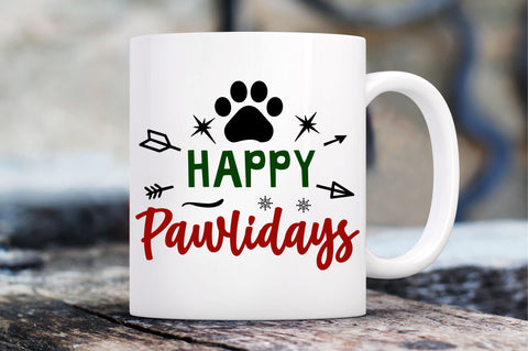 happy pawlidays SVG Design SVG Regulrcrative 