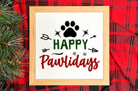 happy pawlidays SVG Design SVG Regulrcrative 