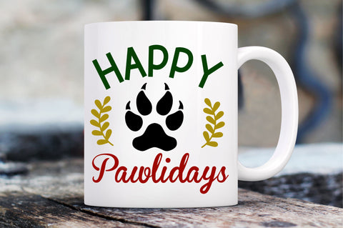 happy pawlidays SVG Design SVG Regulrcrative 