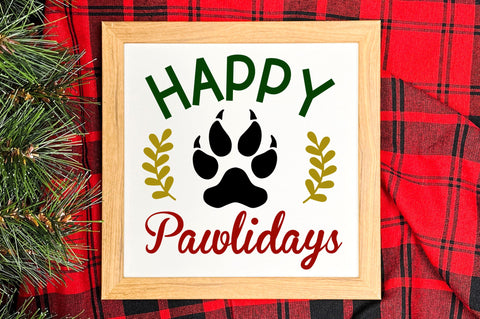 happy pawlidays SVG Design SVG Regulrcrative 