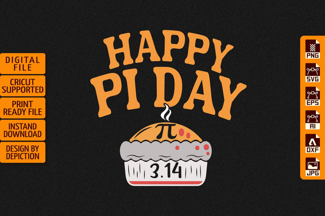 Happy Pi Day T-Shirt, National Pie Day Shirt Print Template Sketch DESIGN Depiction Studio 