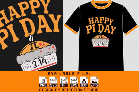 Happy Pi Day T-Shirt, National Pie Day Shirt Print Template Sketch DESIGN Depiction Studio 